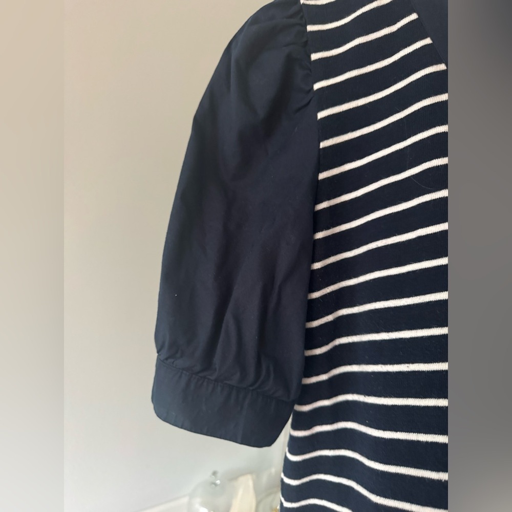 LOFT Black and White Striped Knit Top US M - Picture 9 of 9